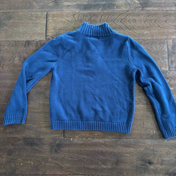 Tommy Bahama Boys Small 5/6 Pullover Quarter Zip Sweater Navy Blue - Picture 3 of 7